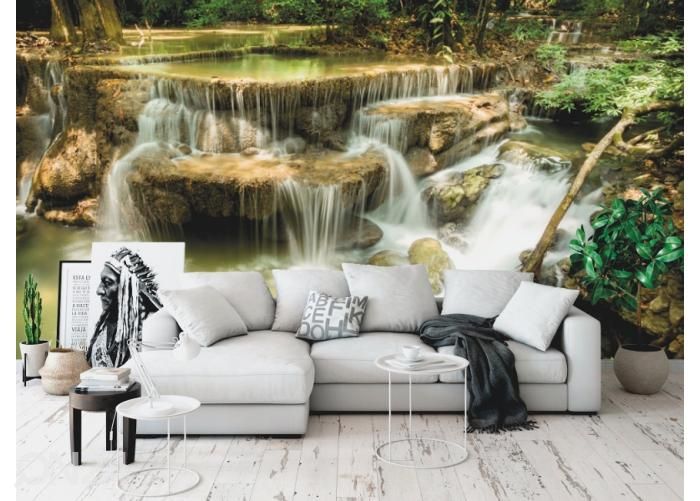 Fleece kuvatapetti Cascade Waterfall 400x260 cm kuvasuurennos