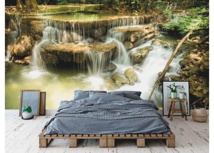 Fleece kuvatapetti Cascade Waterfall 400x260 cm kuvasuurennos
