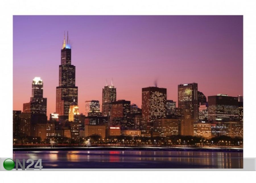 Fleece-kuvatapetti CHICAGO SKYLINE kuvasuurennos