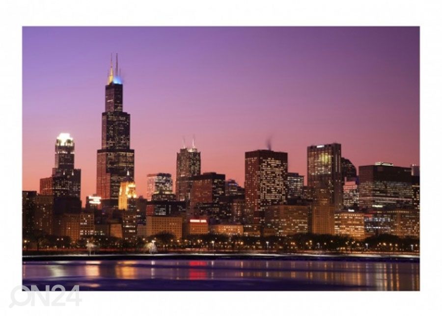 Fleece-kuvatapetti CHICAGO SKYLINE kuvasuurennos