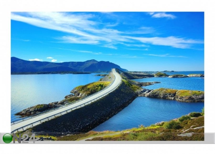 Fleece-kuvatapetti CROSSING NORWAY kuvasuurennos
