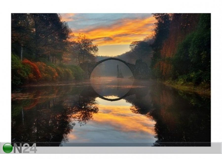 Fleece-kuvatapetti Fairytale Bridge kuvasuurennos
