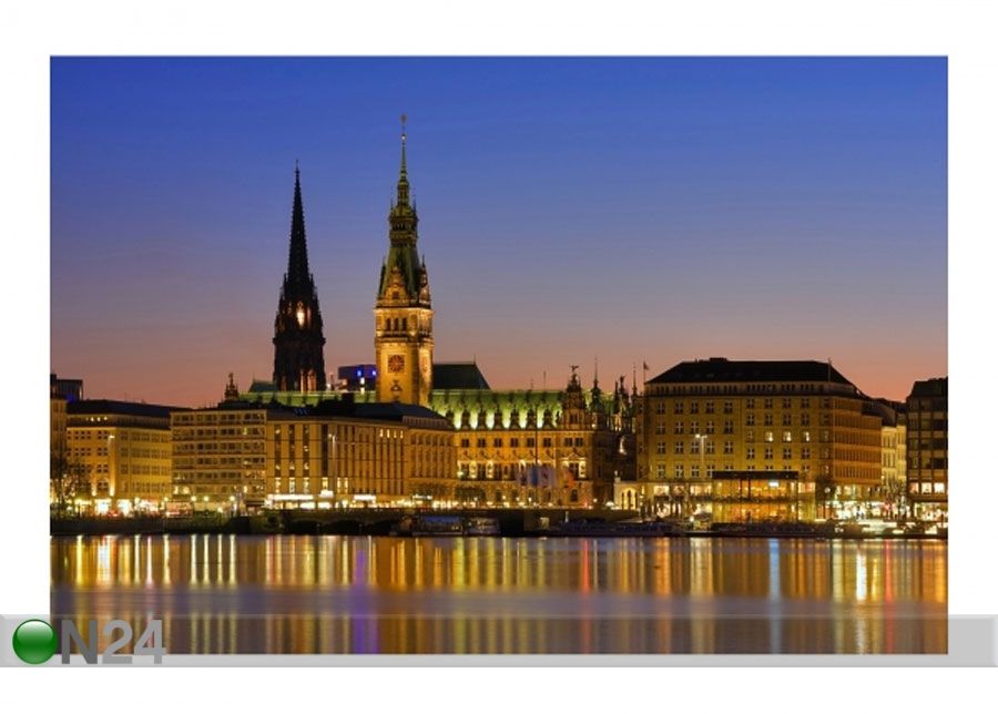 Fleece-kuvatapetti HAMBURG PANORAMA kuvasuurennos