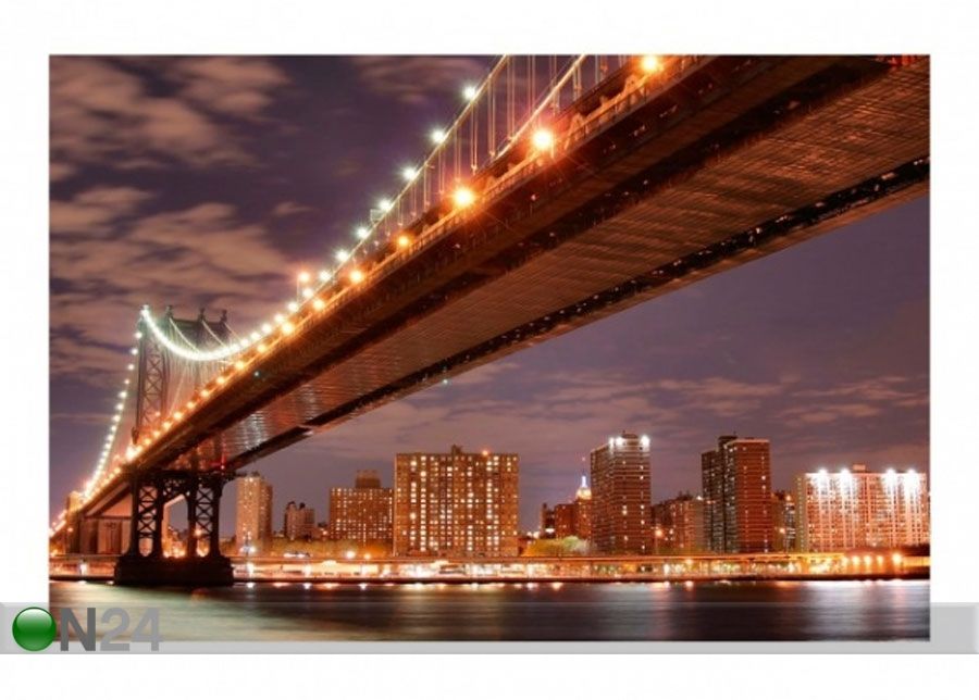 Fleece-kuvatapetti MANHATTAN BRIDGE kuvasuurennos