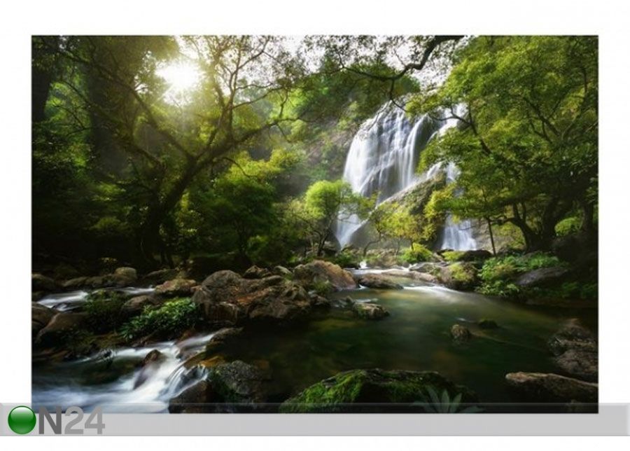 Fleece-kuvatapetti Mountain Stream kuvasuurennos