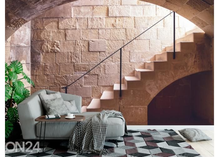 Fleece kuvatapetti Mural Old Cellar Steps 400x260 cm kuvasuurennos