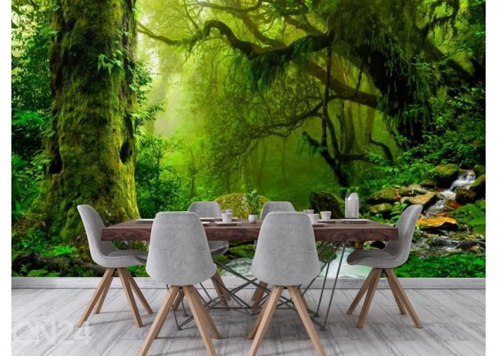 Fleece kuvatapetti Nepal Jungle 368x254 cm kuvasuurennos