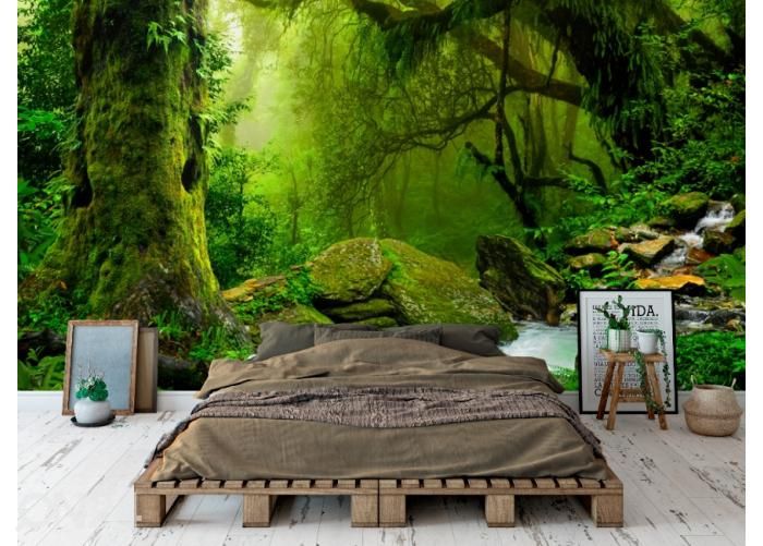 Fleece kuvatapetti Nepal Jungle 368x254 cm kuvasuurennos