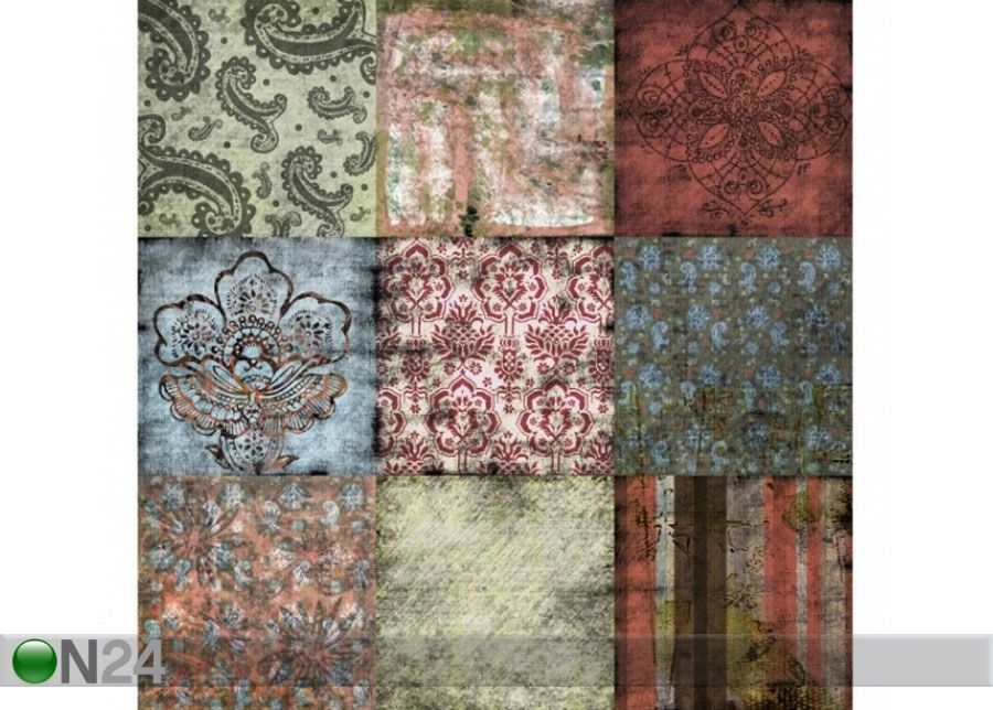 Fleece-kuvatapetti Old Patterns kuvasuurennos