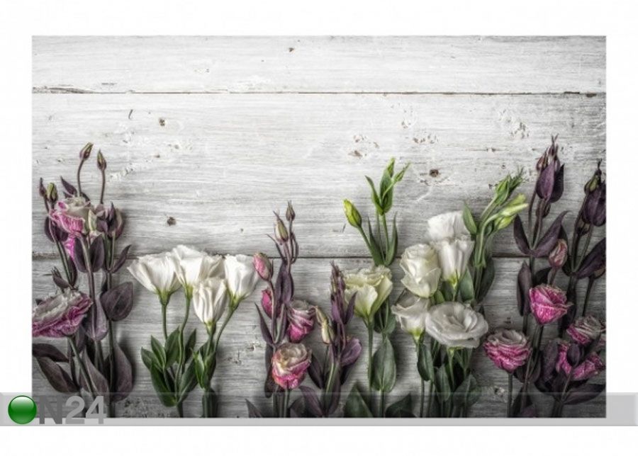 Fleece-kuvatapetti TULIP ROSE SHAPPY WOOD LOOK kuvasuurennos