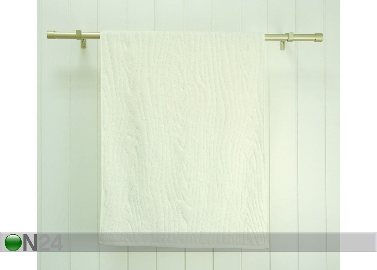 Froteepyyhe Wood, valkoinen 48x90 cm kuvasuurennos