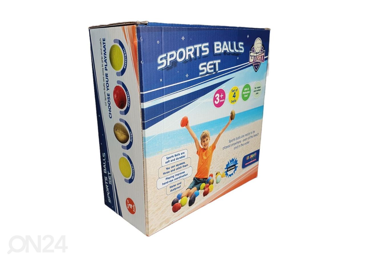 Gerardo's Toys urheilupallot 4 kpl kuvasuurennos