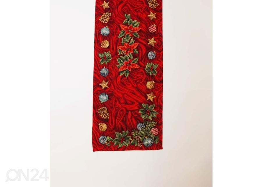 Gobeliinikankainen joululiina GINGER 44x133 cm kuvasuurennos
