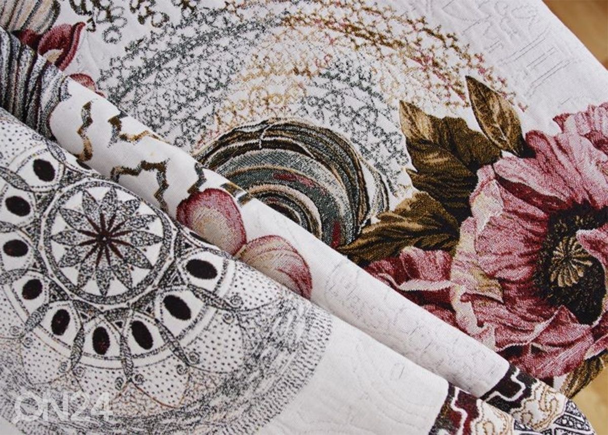 Gobeliinikankainen pöytäliina BERGAMO 140x140 cm kuvasuurennos