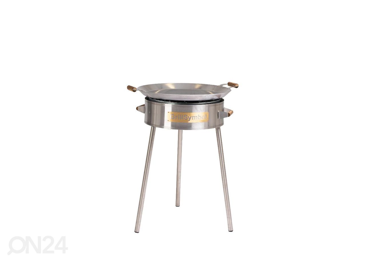 GrillSymbol grillipannu kaasupolttimella PRO-580 inox kuvasuurennos