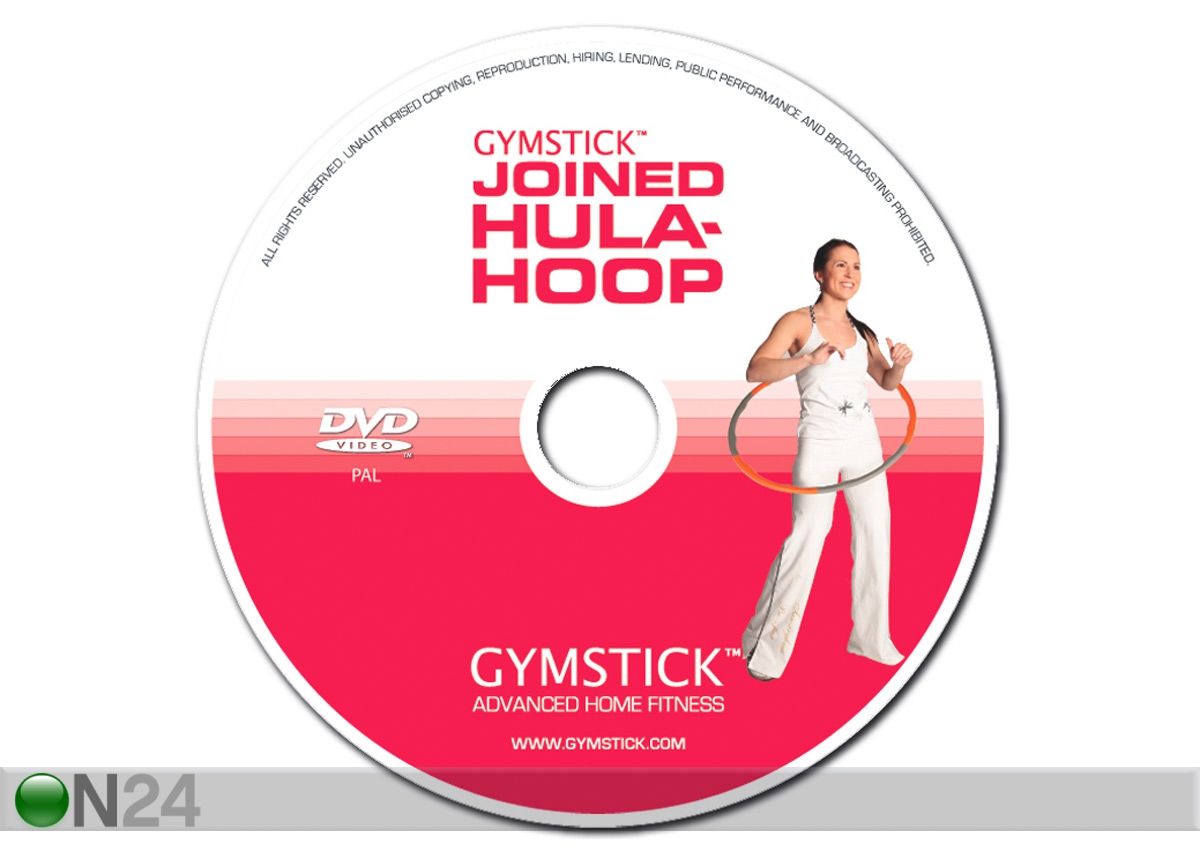 Gymstick Koottava hula-rengas 1,2 kg + dvd kuvasuurennos