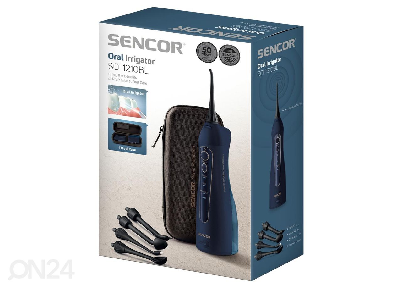 Hammasvälisuutin Sencor, sininen kuvasuurennos