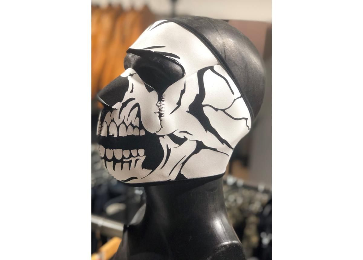 Hiihtomaski/urheilumaski BOS Skull kuvasuurennos