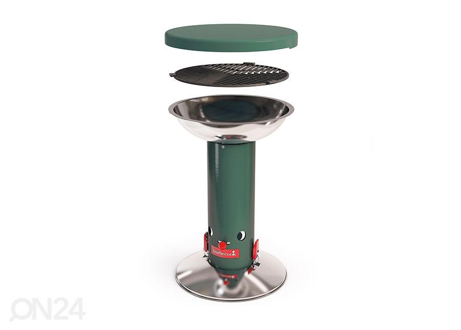 Hiiligrilli BARBECOOK LARGO GREEN kuvasuurennos