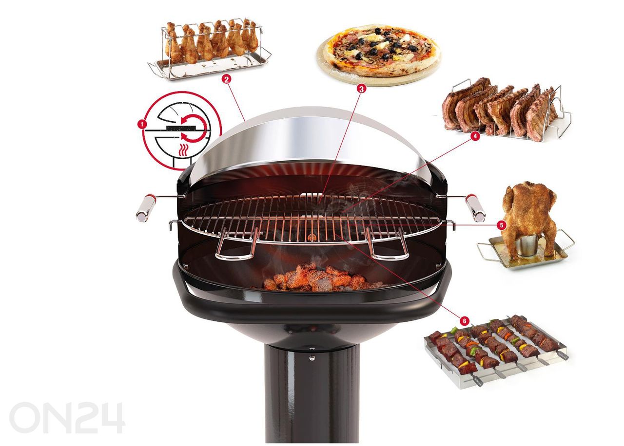 Hiiligrillin kupu Barbecook Dome Ø 50 cm kuvasuurennos
