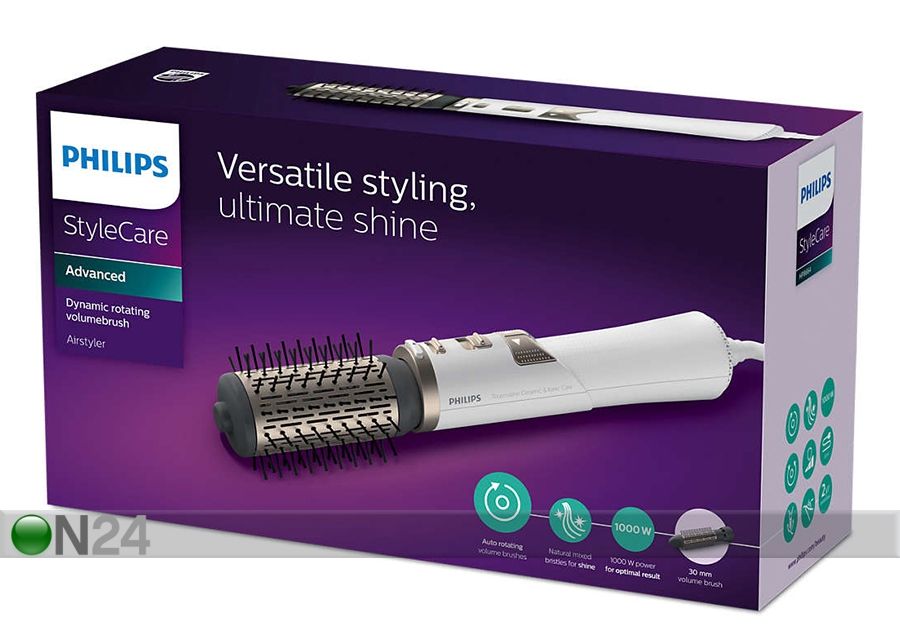 Hiustenkuivaaja-ilmakiharrin Philips kuvasuurennos