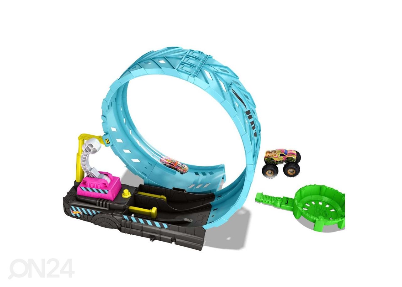 Hot Wheels® Monster Trucks® pimeässä hehkuva kuoleman solmun rata kuvasuurennos