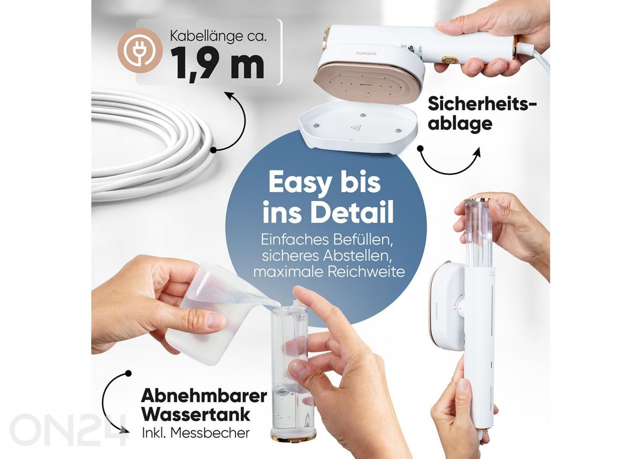 Höyryharja vaatteiden silittämiseen Proficare PCDG3124 kuvasuurennos