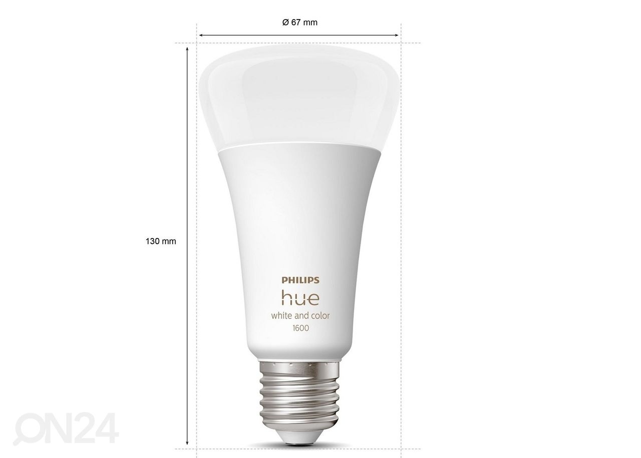 Hue White and Color ambiance sähkölamppu E27 13,5 W 1600lm A67 kuvasuurennos