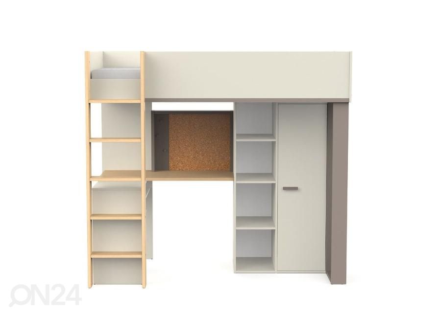 Hylly + korkitaulu + LED-valaistus Camillia kuvasuurennos