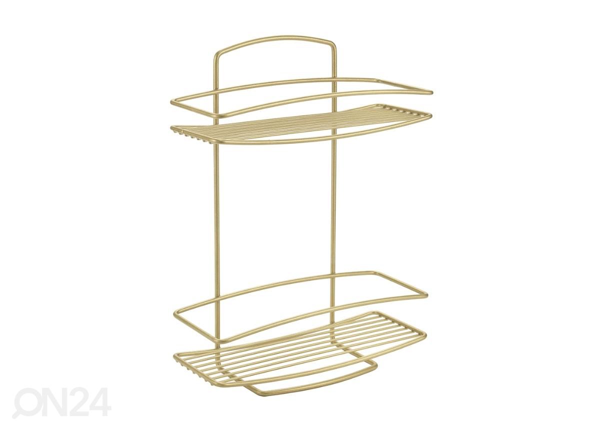 Hylly Onda 2x, 26x11x35 cm, messinki kuvasuurennos
