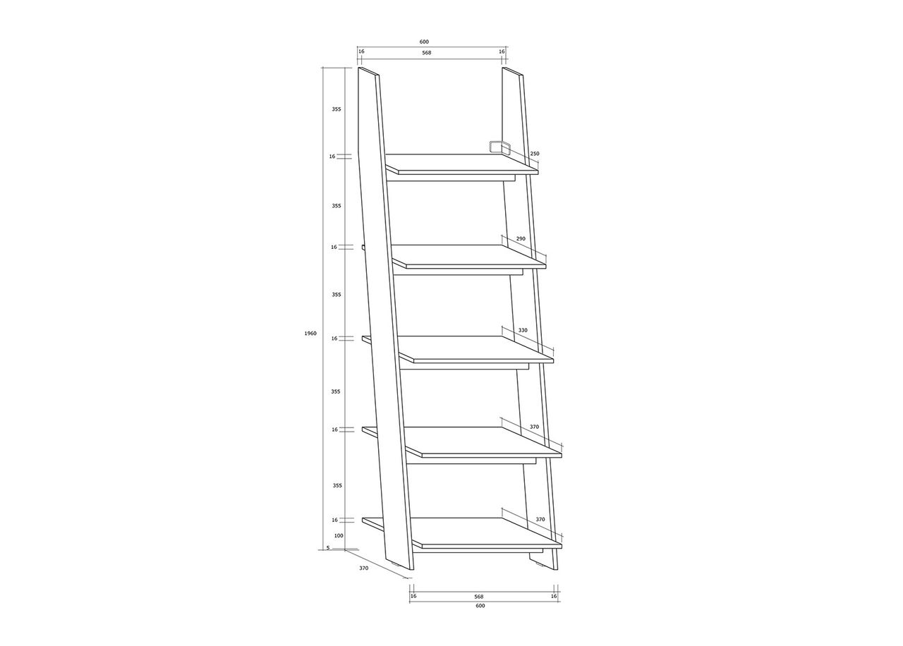 Hyllystö 60 cm kuvasuurennos