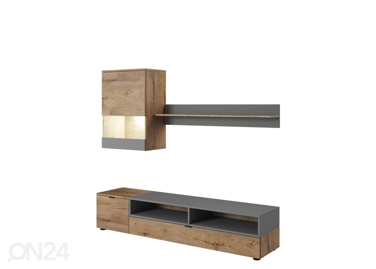 Hyllystö + LED kuvasuurennos