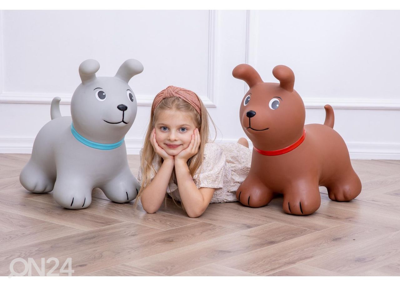 Hyppylelu Jumpy Koira ruskea kuvasuurennos