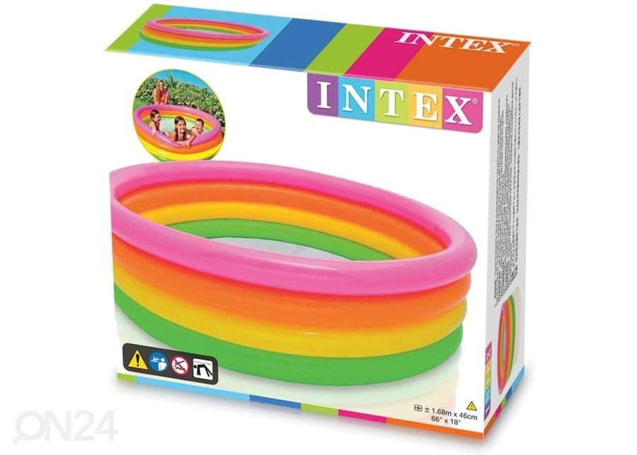 Intex puhallettava uima-allas 168 x 46 cm kuvasuurennos