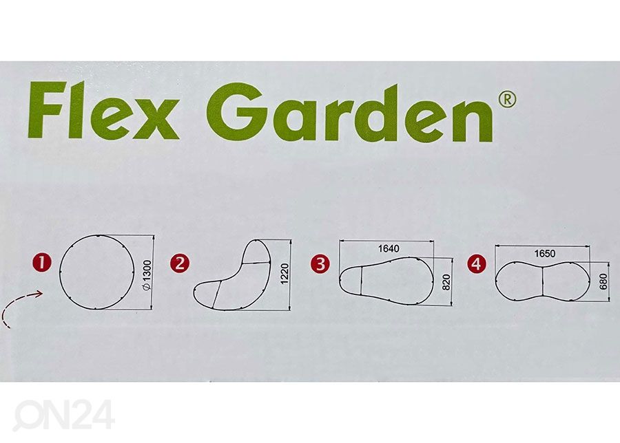Istutuslaatikko Flex Garden 130x42 cm kuvasuurennos