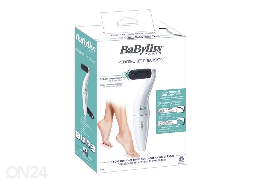 Jalkaraspi BABYLISS Pedi'Secret Precision H700E kuvasuurennos