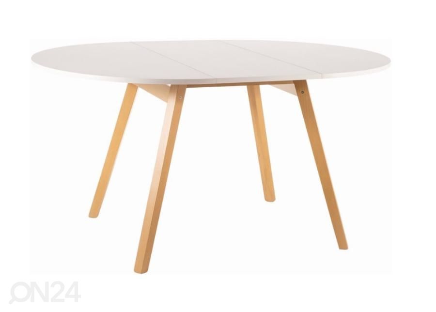 Jatkettava ruokapöytä 102-144x102 cm kuvasuurennos