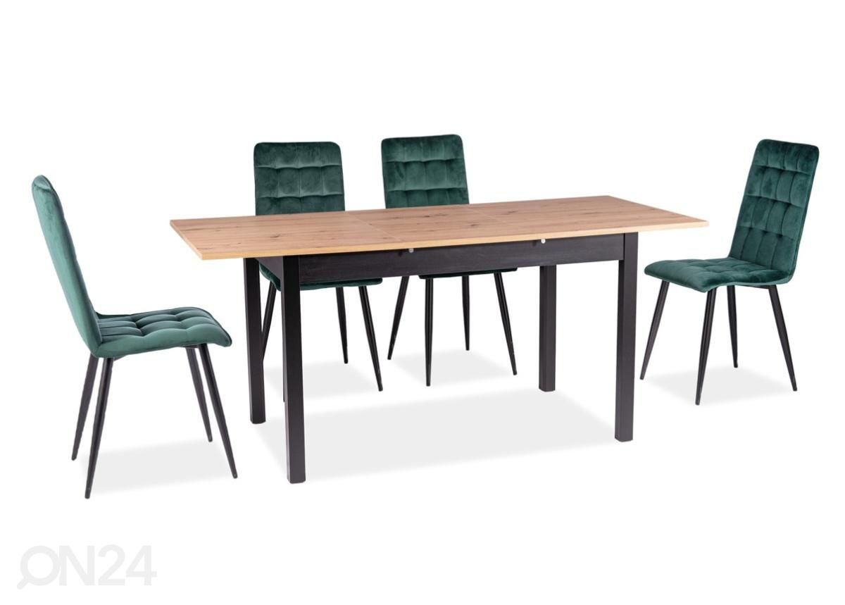 Jatkettava ruokapöytä 125-170x75 cm kuvasuurennos