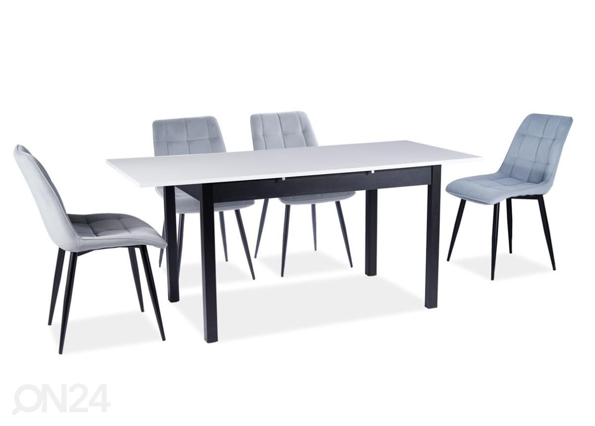 Jatkettava ruokapöytä 125-170x75 cm kuvasuurennos