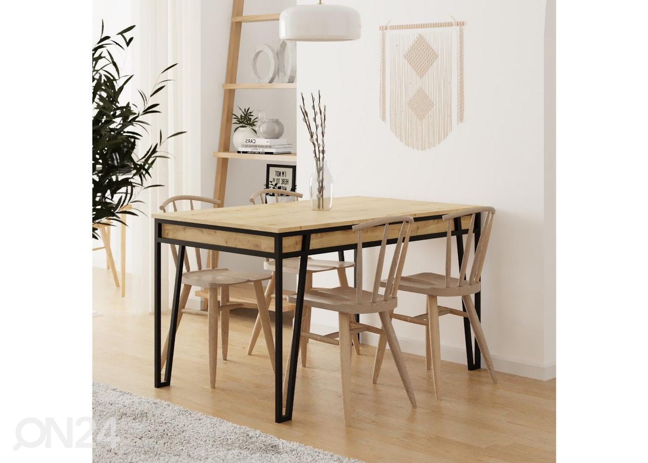 Jatkettava ruokapöytä 132/170x80 cm kuvasuurennos
