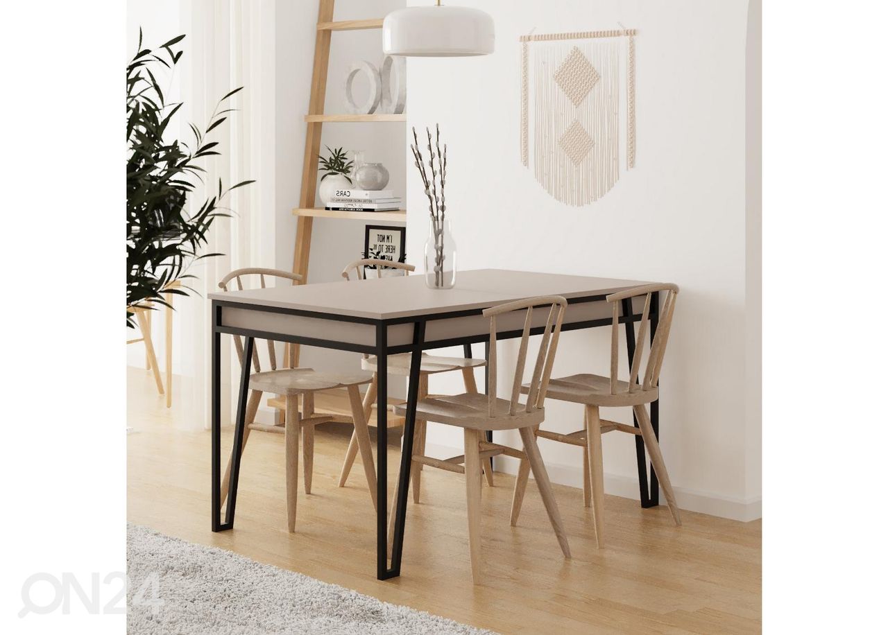 Jatkettava ruokapöytä 132/170x80 cm kuvasuurennos