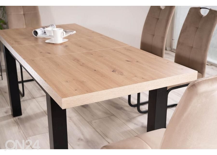 Jatkettava ruokapöytä 140-218x80 cm kuvasuurennos