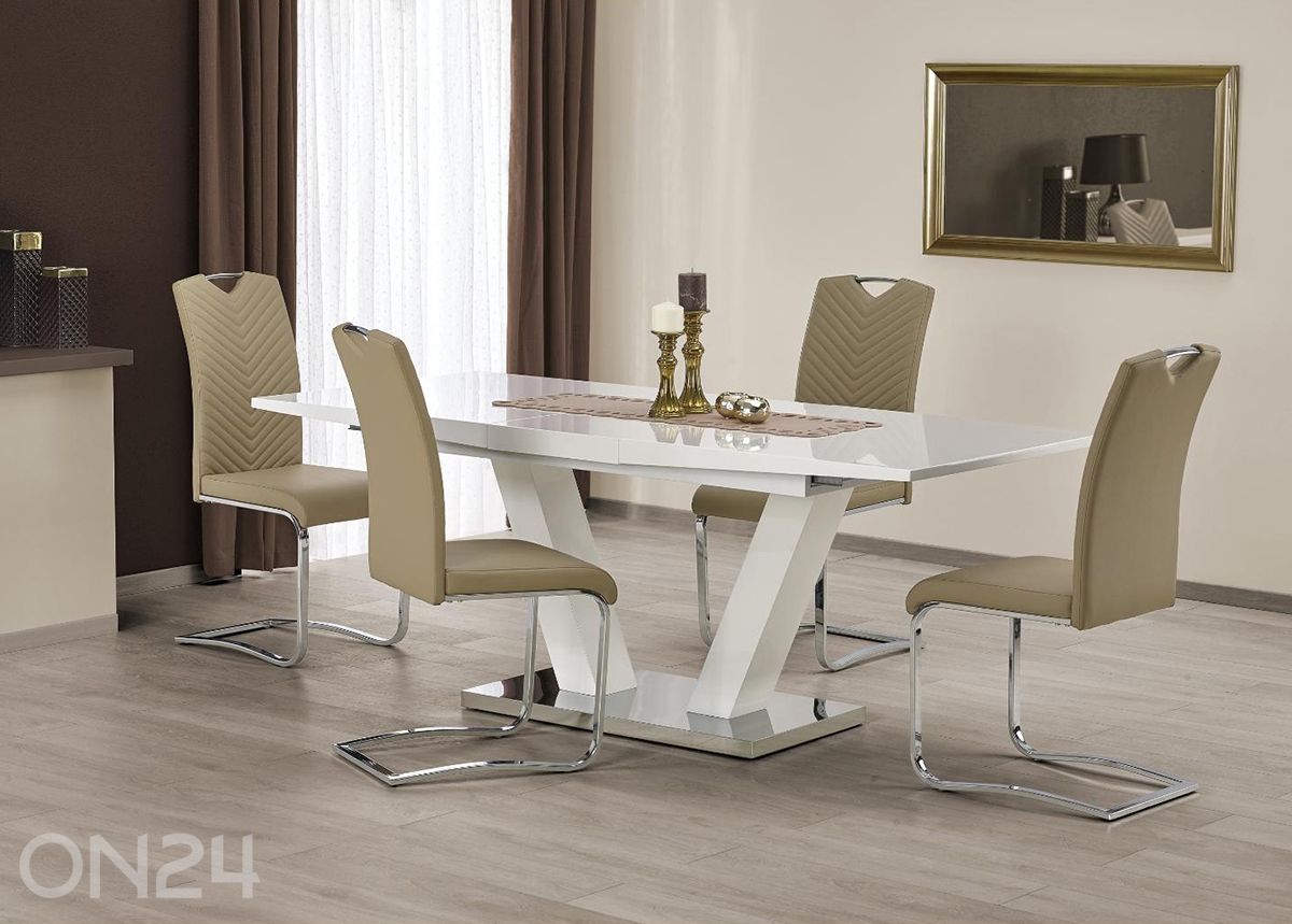 Jatkettava ruokapöytä 160/200x90 cm kuvasuurennos