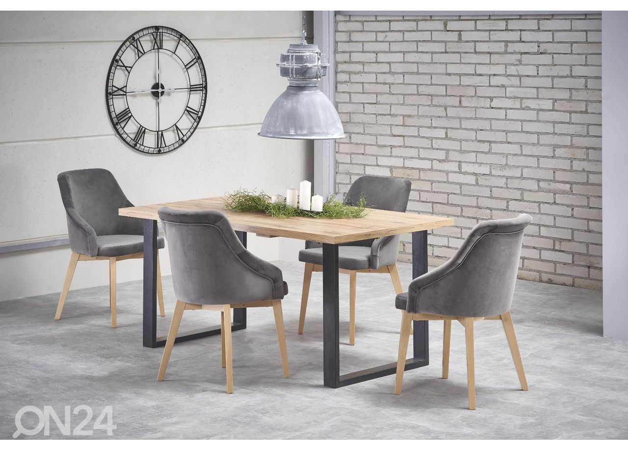 Jatkettava ruokapöytä 160/210x90 cm kuvasuurennos