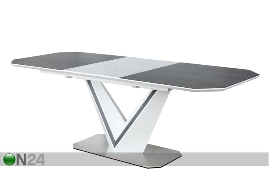 Jatkettava ruokapöytä 160-220 x90 cm kuvasuurennos