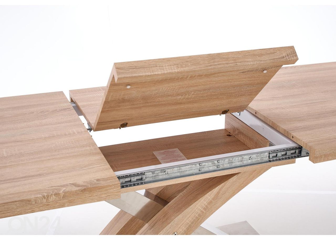 Jatkettava ruokapöytä 160-220x90 cm kuvasuurennos