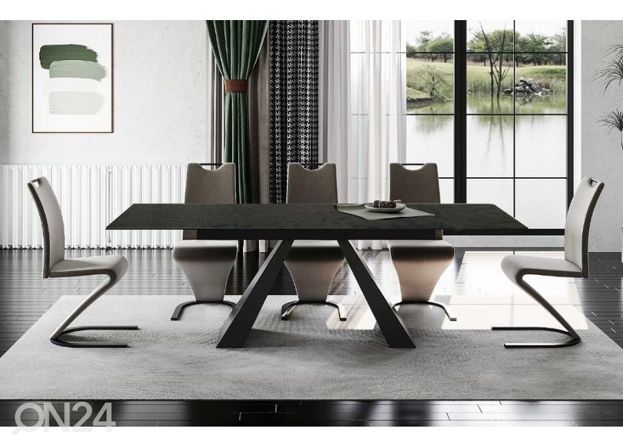 Jatkettava ruokapöytä 160-240x90 cm kuvasuurennos