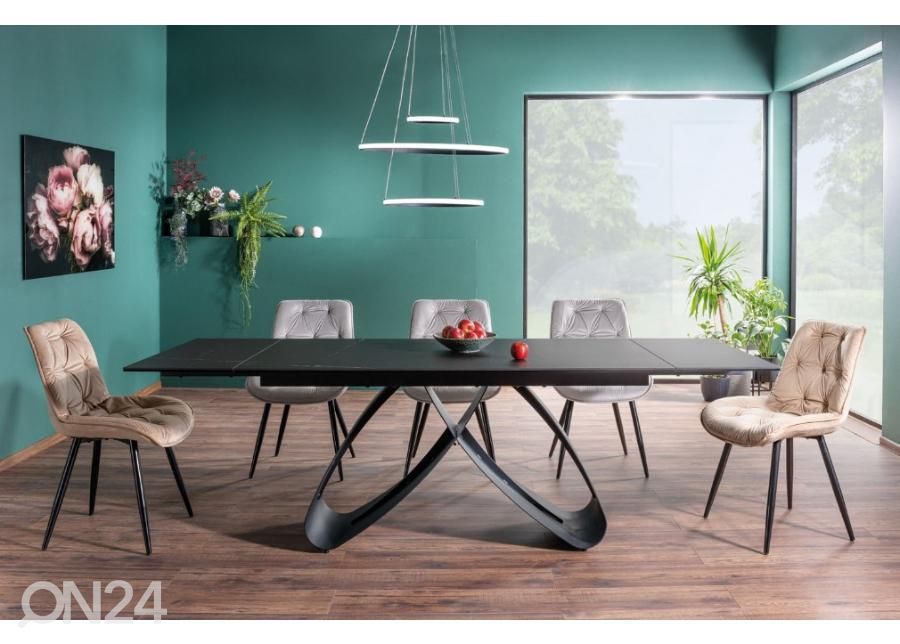 Jatkettava ruokapöytä 160-240x90 cm kuvasuurennos