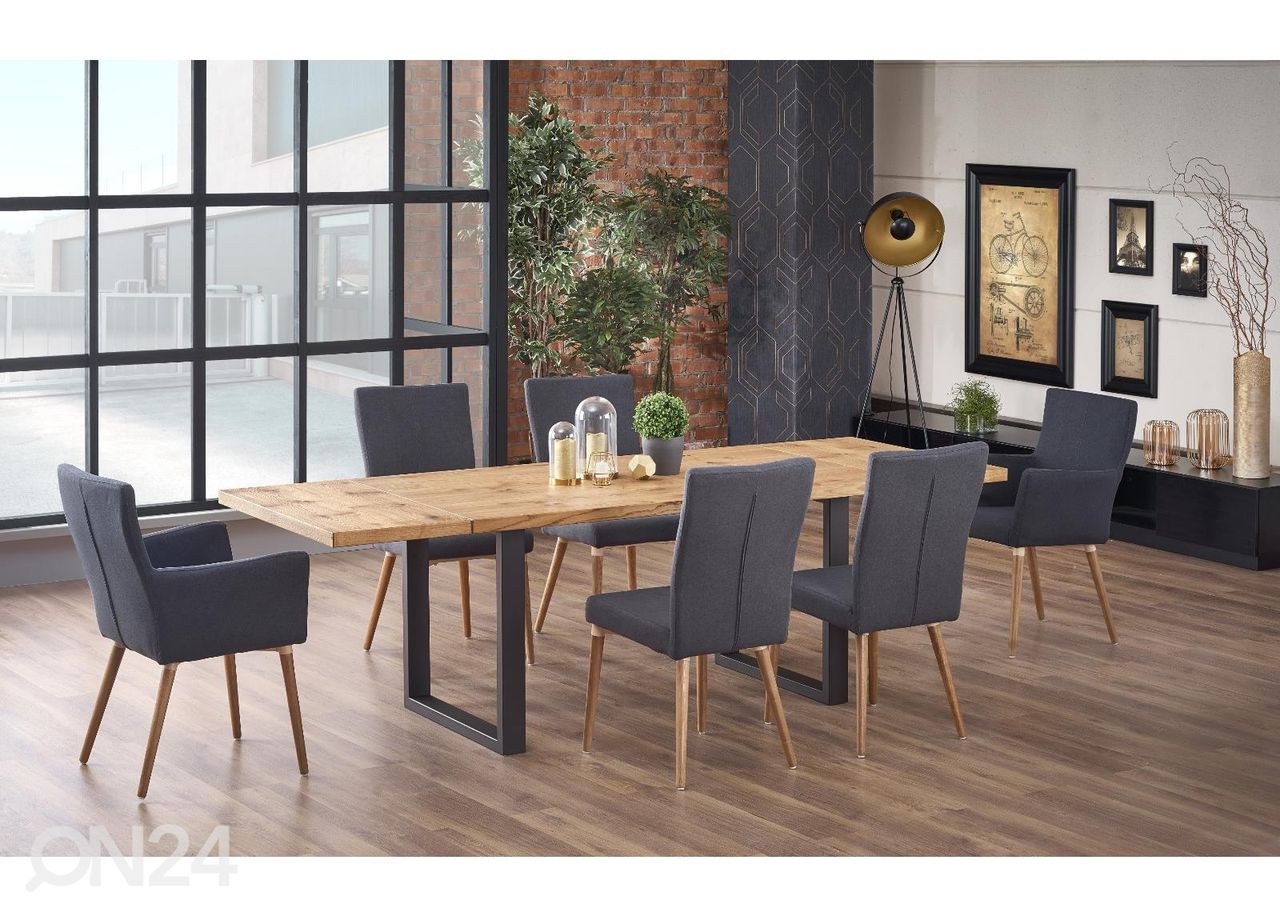 Jatkettava ruokapöytä 160/250x90 cm kuvasuurennos