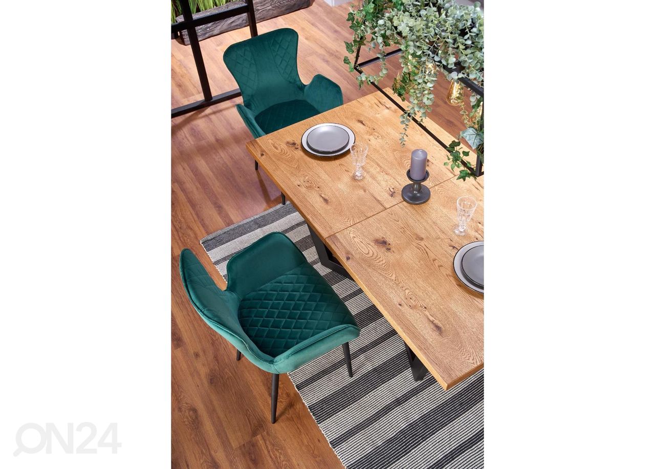 Jatkettava ruokapöytä 160/250x90 cm kuvasuurennos